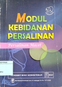 Image of MODUL KEBIDANAN PERSALINAN