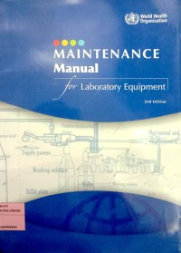 Image of Maintenance Manual for Laboratory Equipment