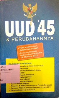 Image of UUD 45 & Perubahannya