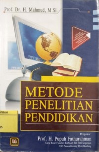 Image of METODE PENELITIAN PENDIDIKAN
